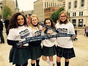 Students from Lebanon Catholic at the 2016 EITC rally. 